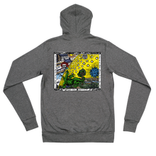 Load image into Gallery viewer, Scarlet > Fire - Bertha on front - Unisex zip hoodie