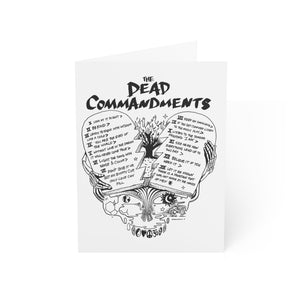 Dead Commandments - Folded Greeting Cards (1, 10, 30, and 50pcs)