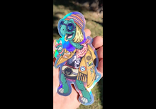 Load image into Gallery viewer, Terrapin Head  - Holographic 5” Sticker