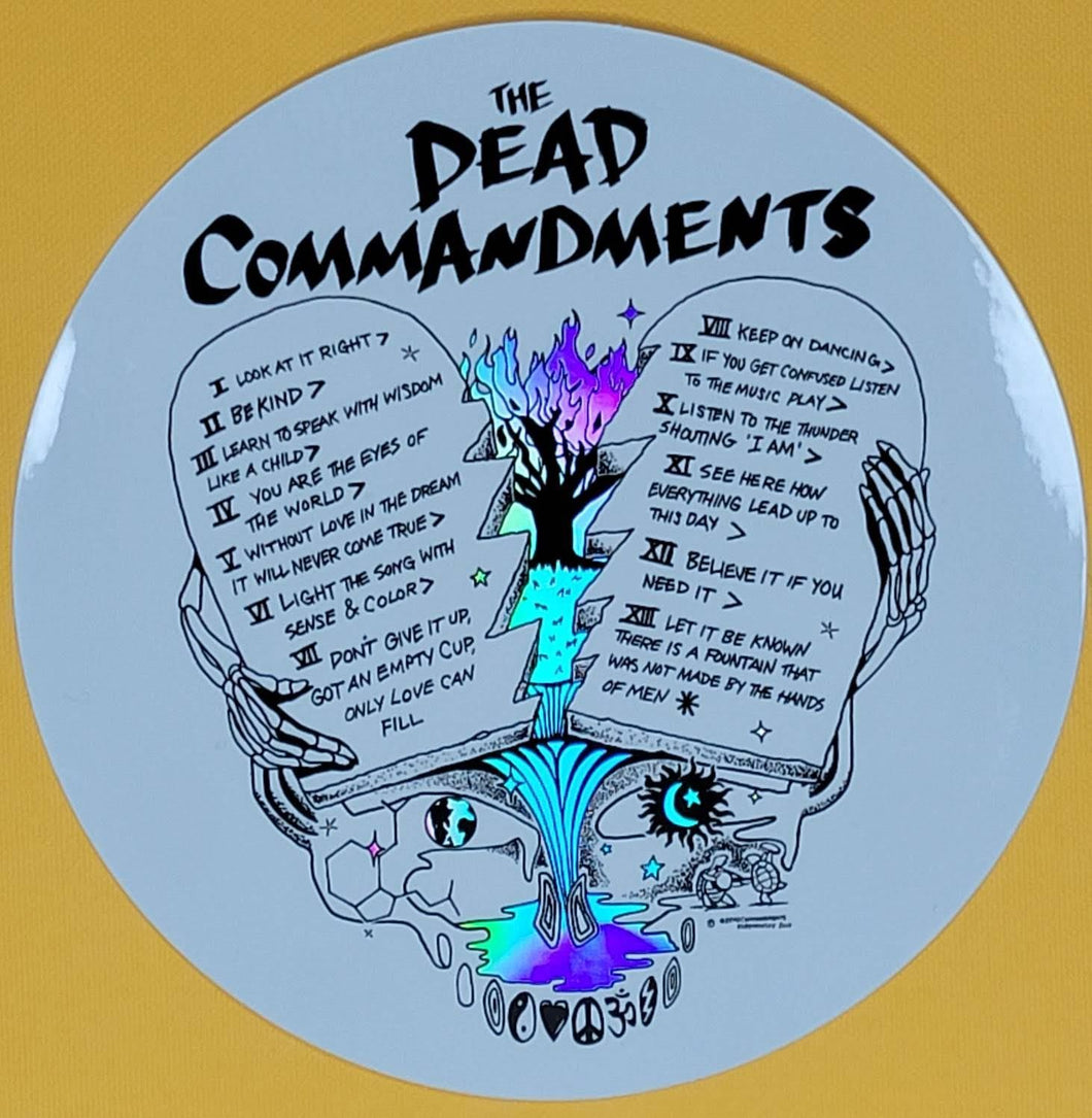 Mixed Holographic Dead Commandments - Sticker (5 inch round - vinyl)