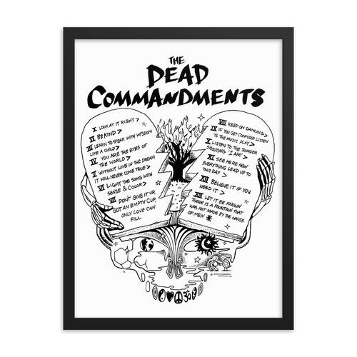 Dead Commandments Framed poster