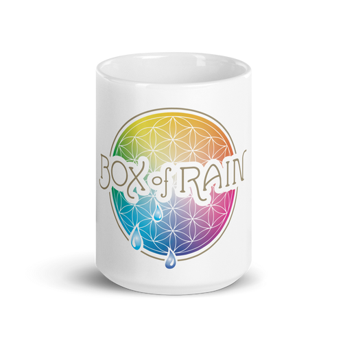 Box of Rain - White glossy mug