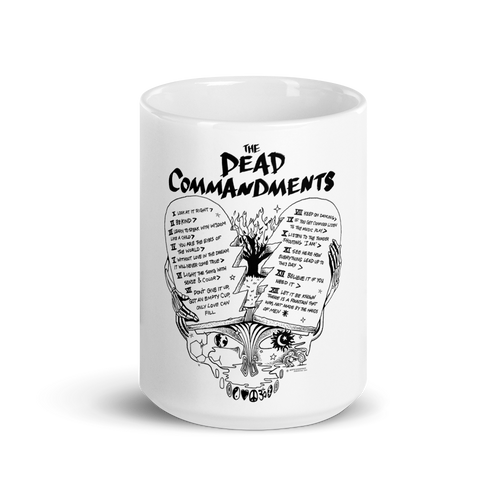 Dead Commandments - White glossy mug