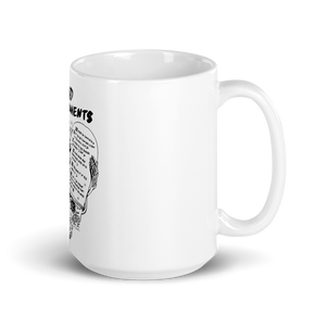 Dead Commandments - White glossy mug